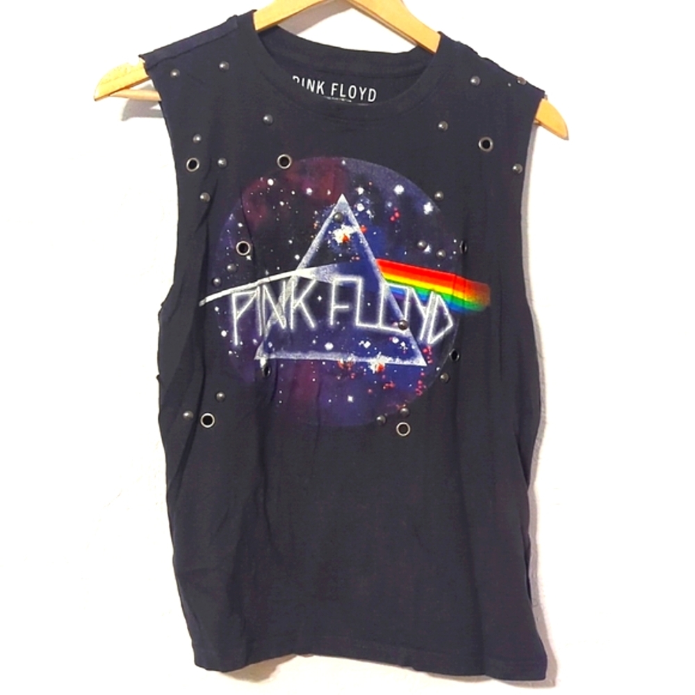 Pink Floyd Black Sleeveless Top